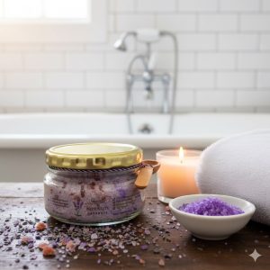 Single jar 200ml Lavender Bath Salts