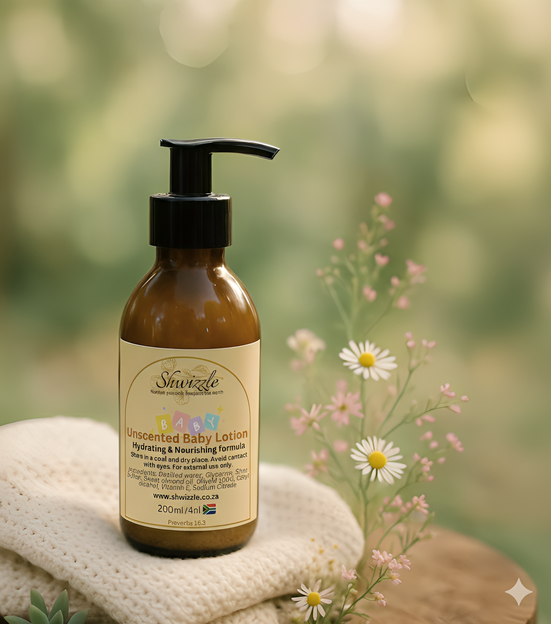 Unscented baby lotion