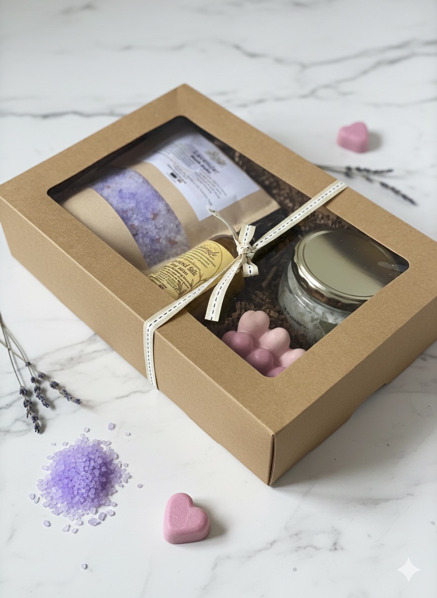 gift set with ribbon